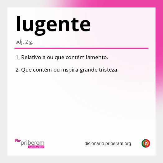 Significado de lugente