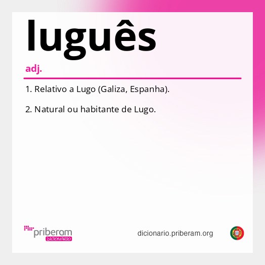 Significado de luguês
