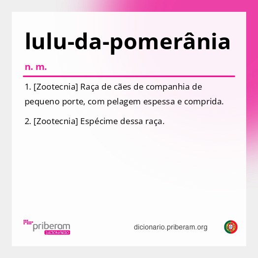 Significado de lulu-da-pomerânia