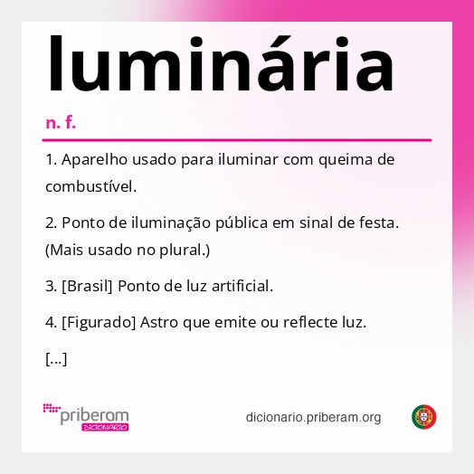 Significado de luminária