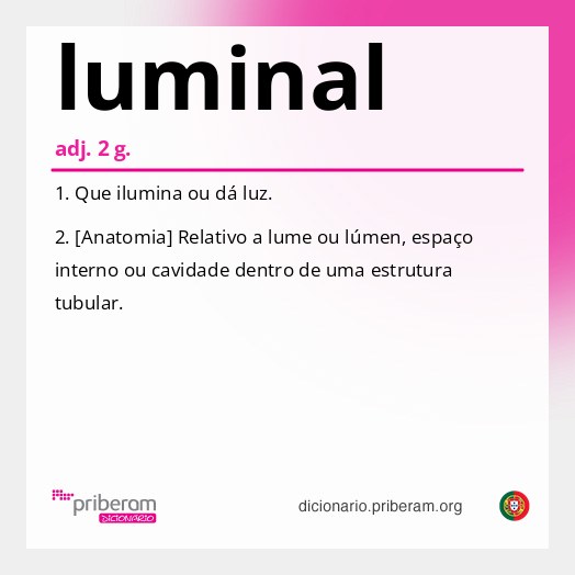 Significado de luminal
