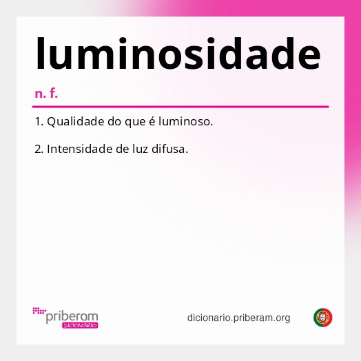 Significado de luminosidade
