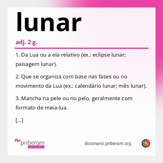 Significado de lunar