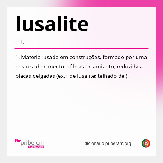 Significado de lusalite