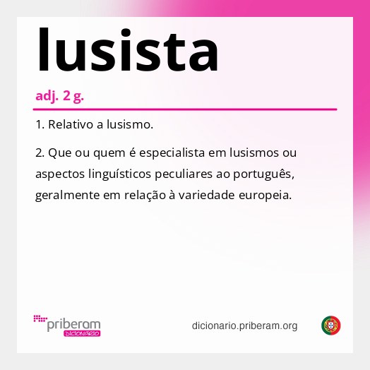 Significado de lusista