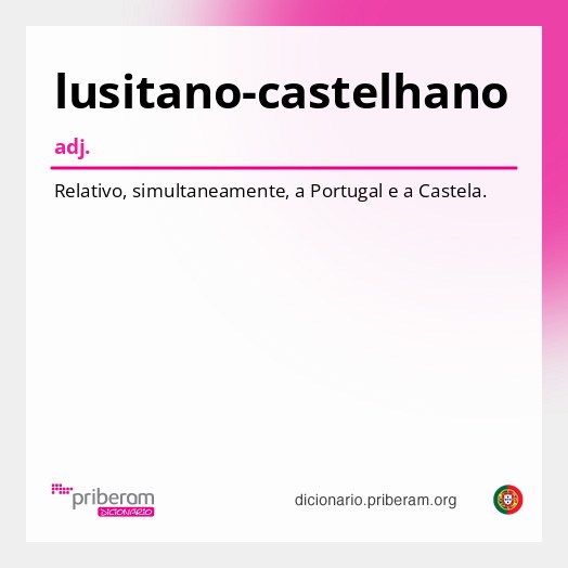 Significado de lusitano-castelhano