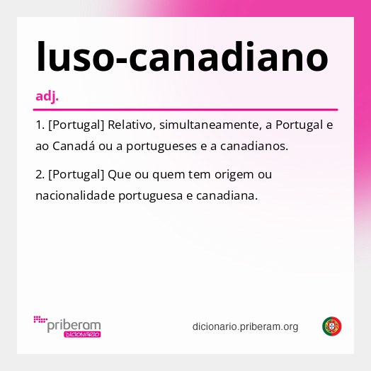 Significado de luso-canadiano