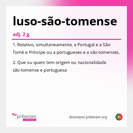Significado de luso-são-tomense