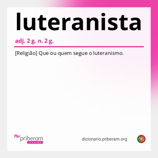 Significado de luteranista