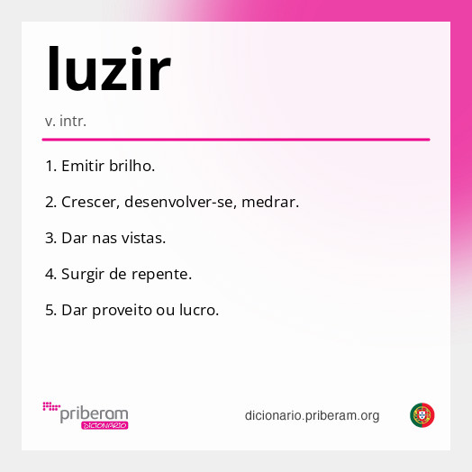 Significado de luzir