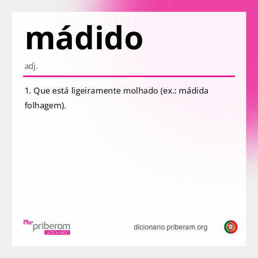 Significado de mádido