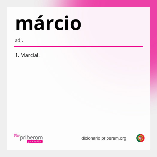 Significado de márcio