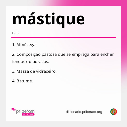 Significado de mástique