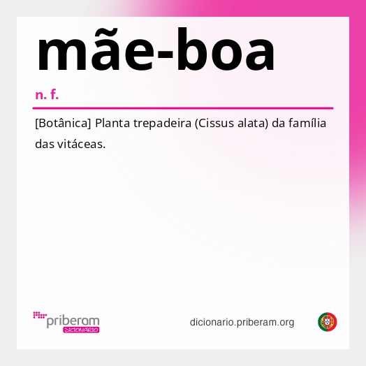 Significado de mãe-boa