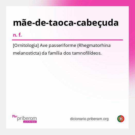 Significado de mãe-de-taoca-cabeçuda