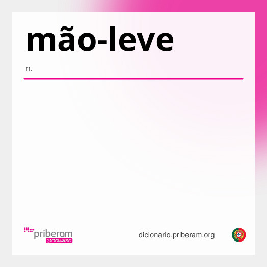 Significado de mão-leve