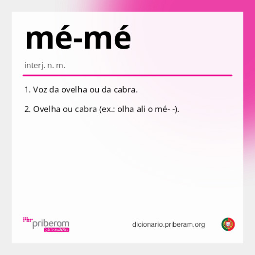 Significado de mé-mé