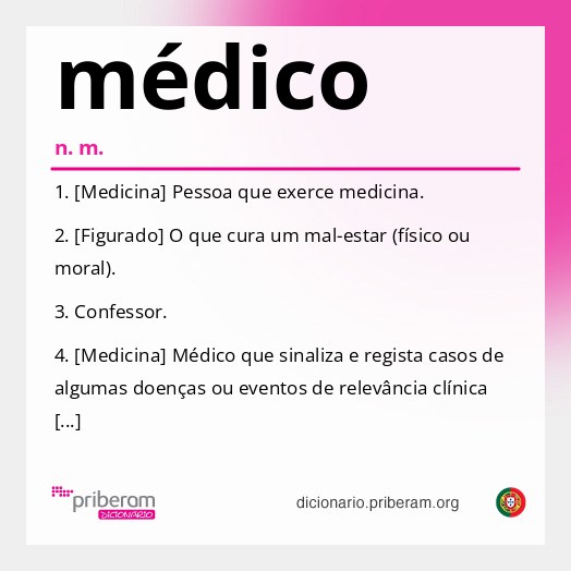 Significado de médico