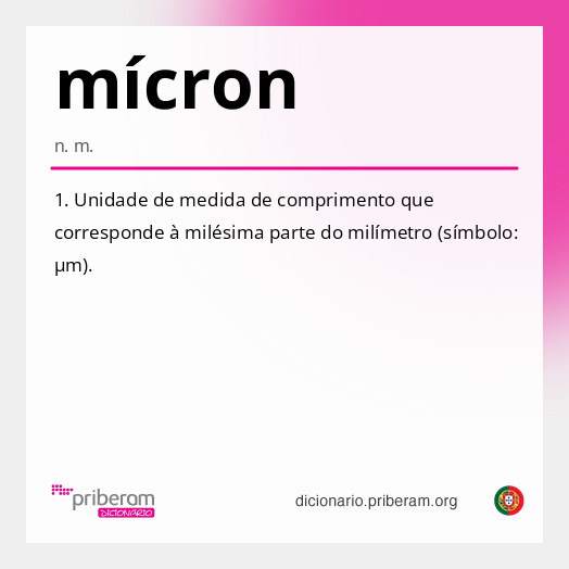 Significado de mícron