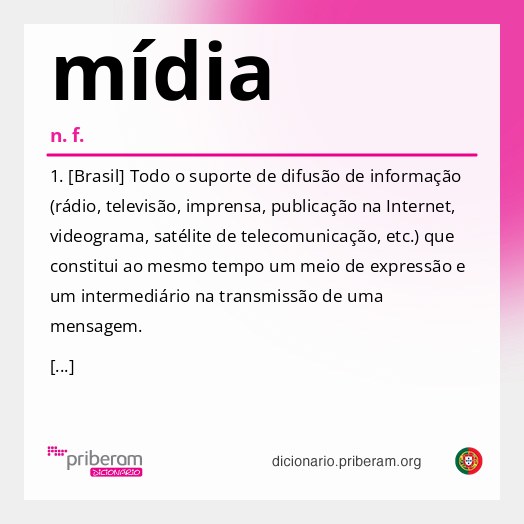 Significado de mídia