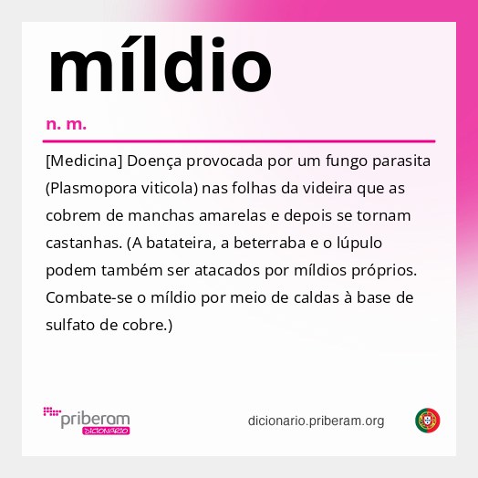 Significado de míldio