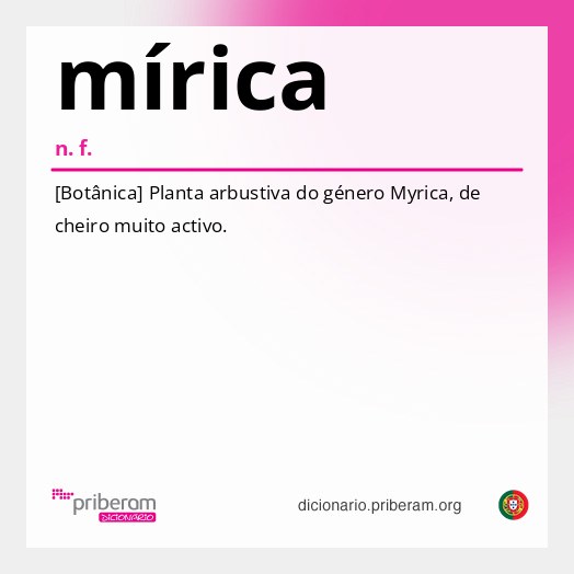 Significado de mírica
