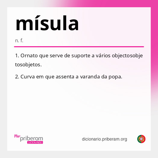 Significado de mísula