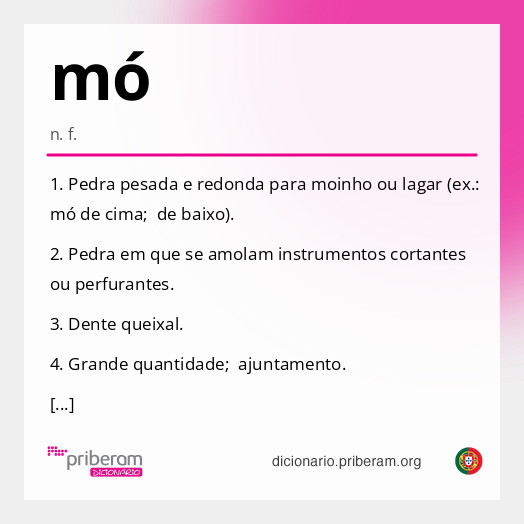 Significado de mó