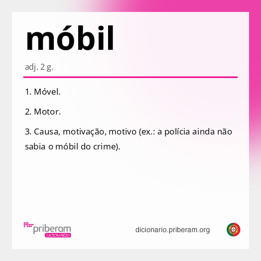 Significado de móbil