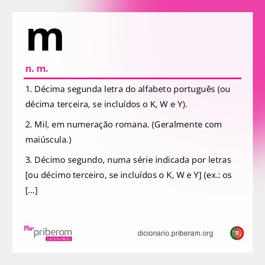 Significado de m