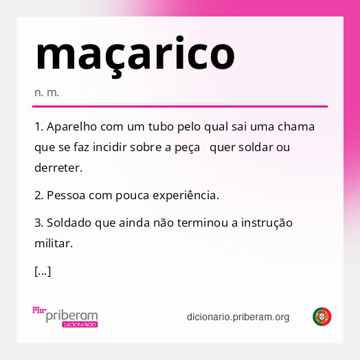 Significado de maçarico