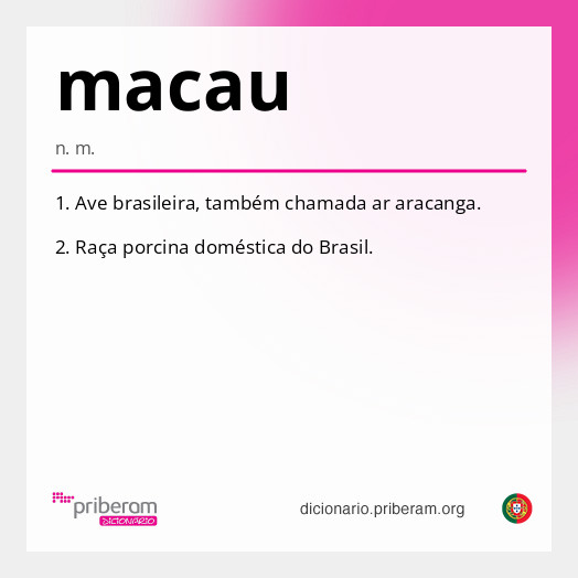Significado de macau