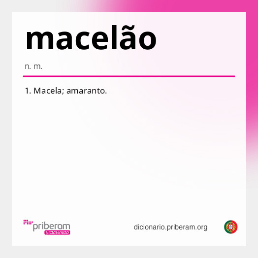 Significado de macelão