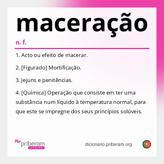 Significado de maceração