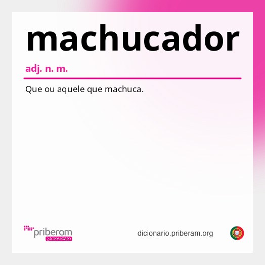 Significado de machucador