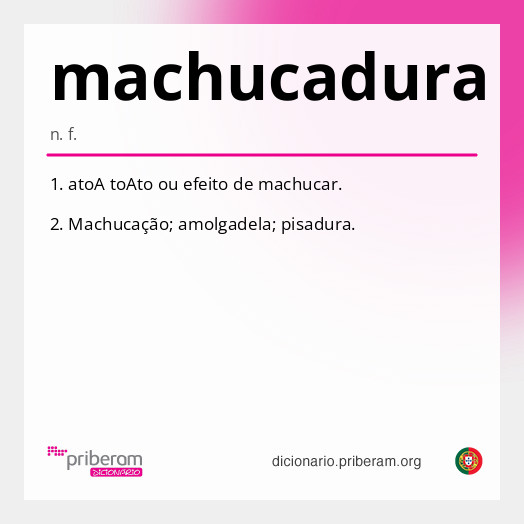 Significado de machucadura