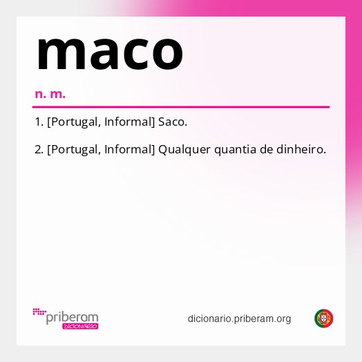 Significado de maco