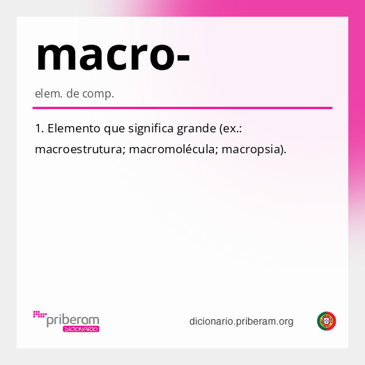 Significado de macro-