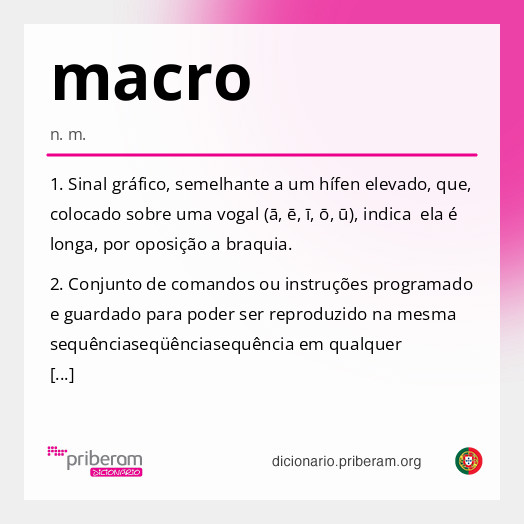 Significado de macro