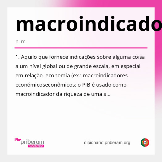Significado de macroindicador