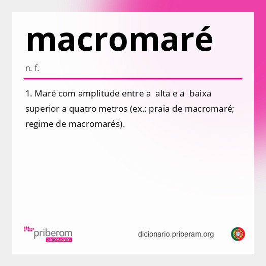 Significado de macromaré