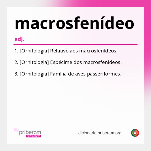 Significado de macrosfenídeo
