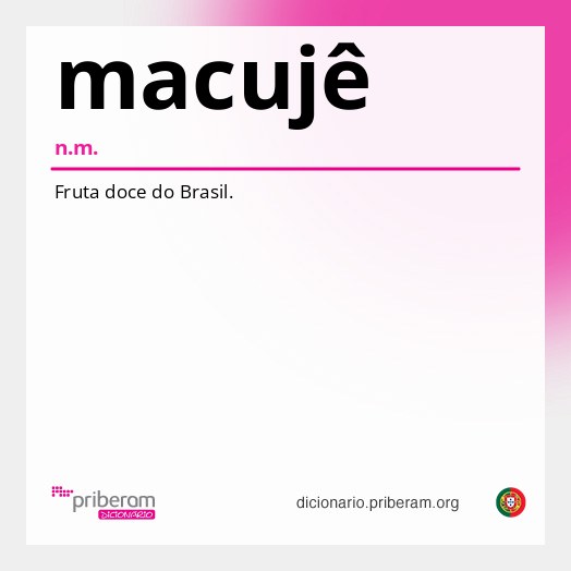 Significado de macujê