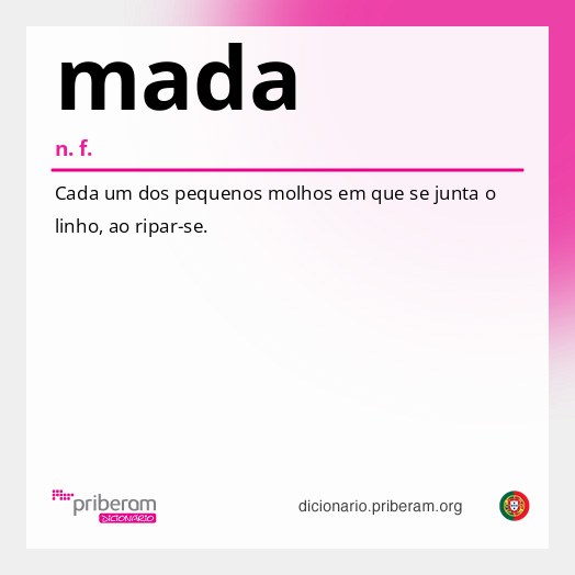 Significado de mada