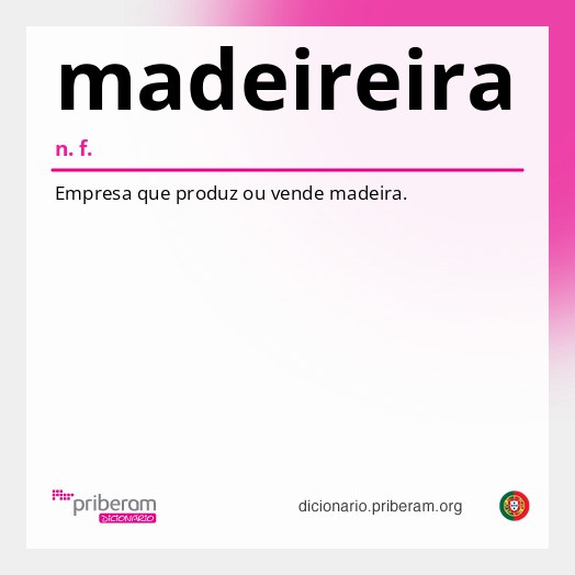 Significado de madeireira