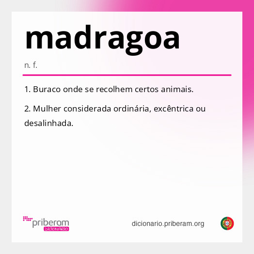 Significado de madragoa