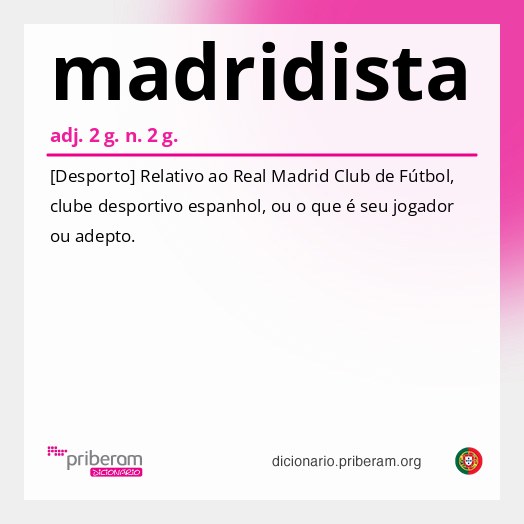 Significado de madridista