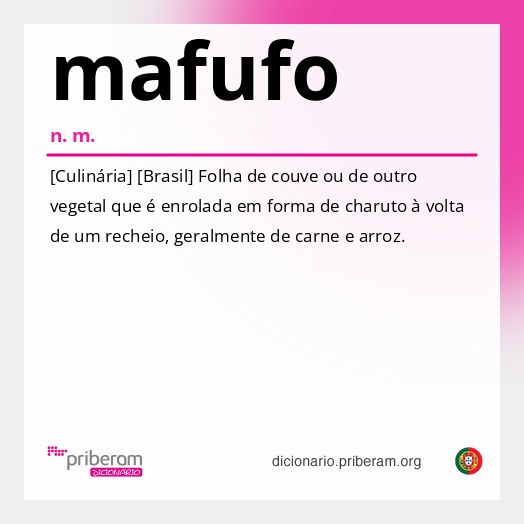Significado de mafufo
