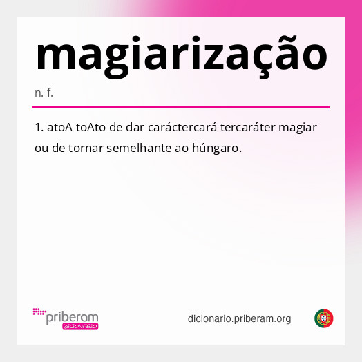 Significado de magiarização