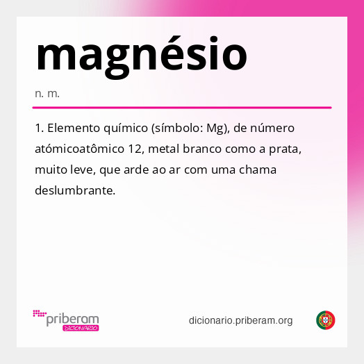Significado de magnésio